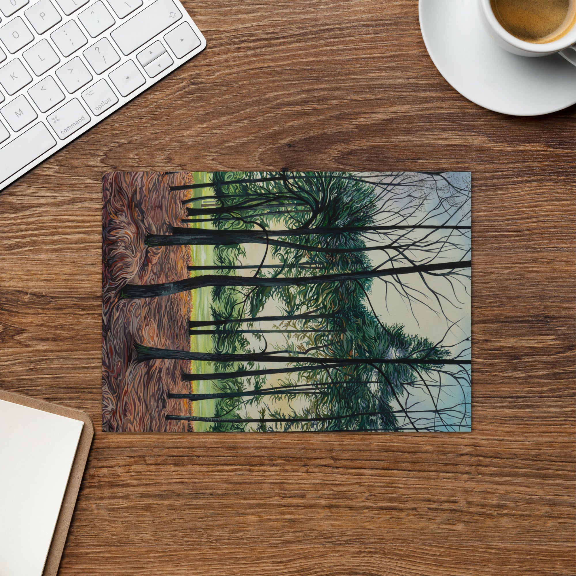 Sunset through the Pines